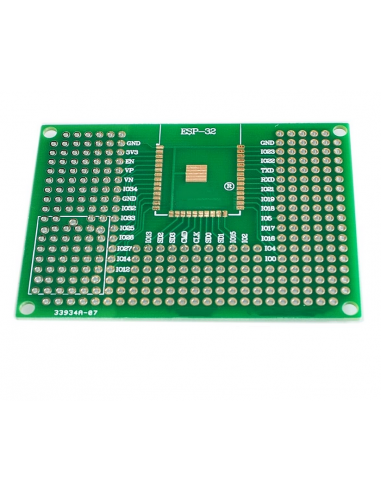 Carte PCB Double Face 5x7CM Proto Pour ESP8266 ESP-12F ESP-12E ESP32 ESP32S