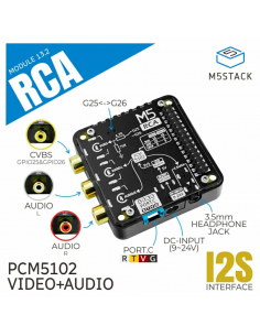 M5Stack RCA MODULE 13.2 AUDIO VIDEO