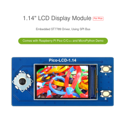 1.14inch LCD Display Module for Raspberry Pi Pico, 65K Colors, 240×135, SPI