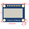 0.96inch LCD Display Module, IPS Screen, 65K RGB Colors, 160x80 Resolution, SPI Interface