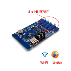 Contrôle pour écran LED Wi-Fi et u-disk, HD-WF4, avec 4 ports HUB75E
