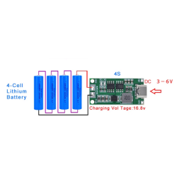 4S 4A , 14.8V 18650 BMS PCM protection charge batterie li-iMulti-cellule