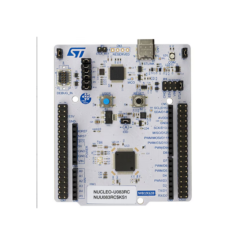 STM32 Nucleo-64 development board with STM32U083RC MCU