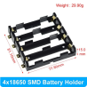 Porte-pile Batteries 4X 18650 SMD Case Holder Single Side