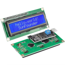 16x2 Characters LCD IIC Interface (White on Blue) (screen) 1602 A