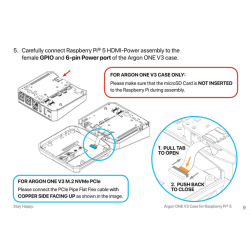 Argon v3 One M.2 Boîtier Argon ONE V3 pour Raspberry Pi 5
