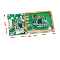 7491E lecteur RFID UART sans fil Tech, 3 broches, 125KHz, lecture de carte EM4100