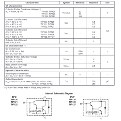 NPN Transistor Darlington, Darlington, NPN, 100 V, 65 W, 5 A, TO-220, 3 Broche(s)