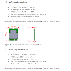 Google Accélérateur Coral M.2 (Clé A/E)