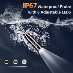 Endoscope 1080P, 4.3 "IPS, caméra de salle étanche IP67  8mm