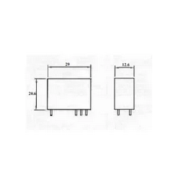 Relais 24V 10A 250VAC Songle SMIH-24VDC-SL-C