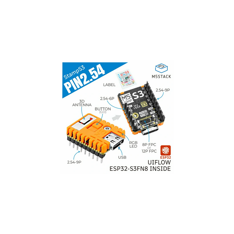 M5Stamp ESP32S3 2.54 Module M5Stack