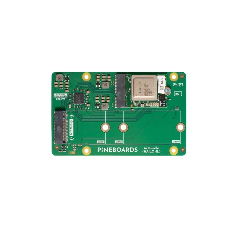 AI with Hailo-8L (13 TOPS) module Pineboards for Raspberry Pi 5