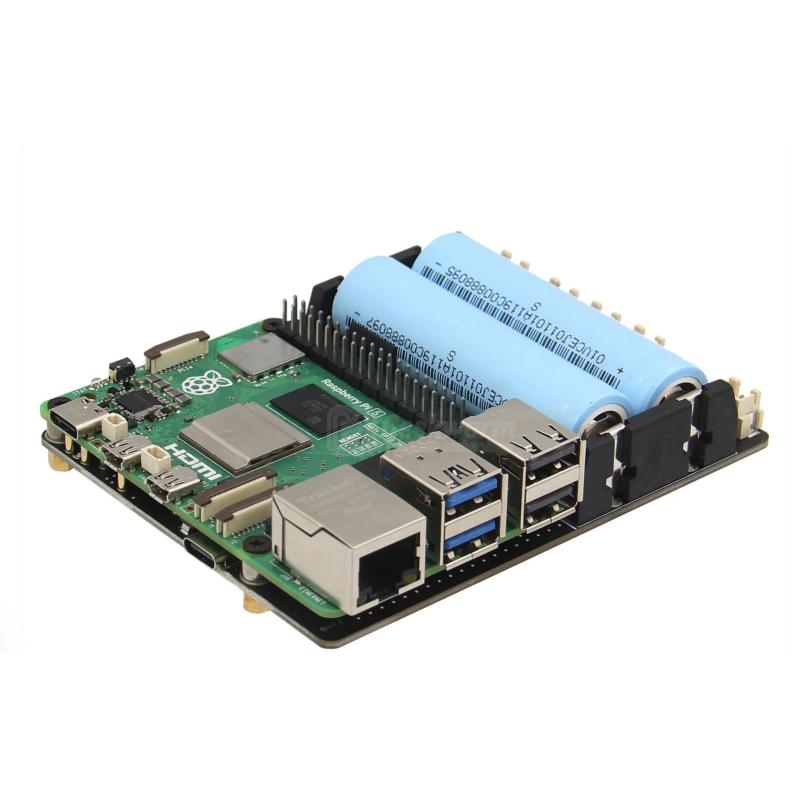 Geekworm X1201 2-Cell 18650 5.1V 5A UPS Shield for Raspberry Pi 5 Series