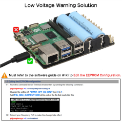 Geekworm X1201 2-Cell 18650 5.1V 5A UPS Shield for Raspberry Pi 5 Series