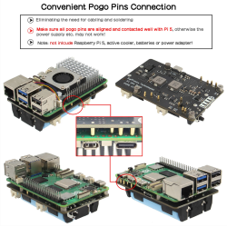 Geekworm X1200 2-Cell 18650 5.1V 5A UPS HAT for Raspberry Pi 5 Series