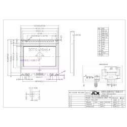 JLX12864G-086-PN 12864 LCD module without font library (screen)