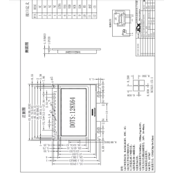 JLX12864G-086-PN 12864 LCD module without font library (screen)