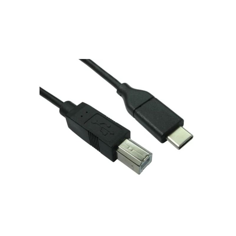 Câble USB C vers USB B, 1.8M, Noir