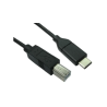 Câble USB C vers USB B, 1.8M, Noir