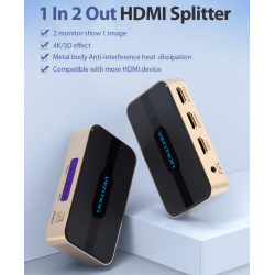 VENTION 1 IN 2 OUT HDMI...