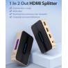 VENTION 1 IN 2 OUT HDMI SPLITTER GOLD ACBG0
