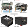 Geekworm X1200-C1 Metal Case for Raspberry Pi 5 x1200 UPS Shield
