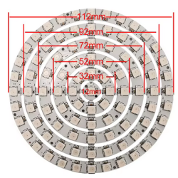 93 LED WS2812 Wire Ring -...