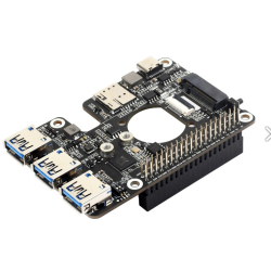 4G/5G Raspberry Pi 5 PCIe vers M.2 4G/5G SIMCom/Quectel et USB 3.2 HAT+ High-speed Networking