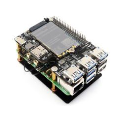 4G/5G Raspberry Pi 5 PCIe vers M.2 4G/5G SIMCom/Quectel et USB 3.2 HAT+ High-speed Networking