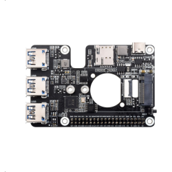 4G/5G Raspberry Pi 5 PCIe vers M.2 4G/5G SIMCom/Quectel et USB 3.2 HAT+ High-speed Networking