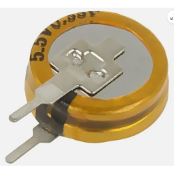 Supercondensateur 0.1F THT 5,5VDC Ø12x4,8mm (0.1F) 50 Ω