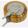 Supercondensateur 0.1F THT 5,5VDC Ø12x4,8mm (0.1F) 50 Ω