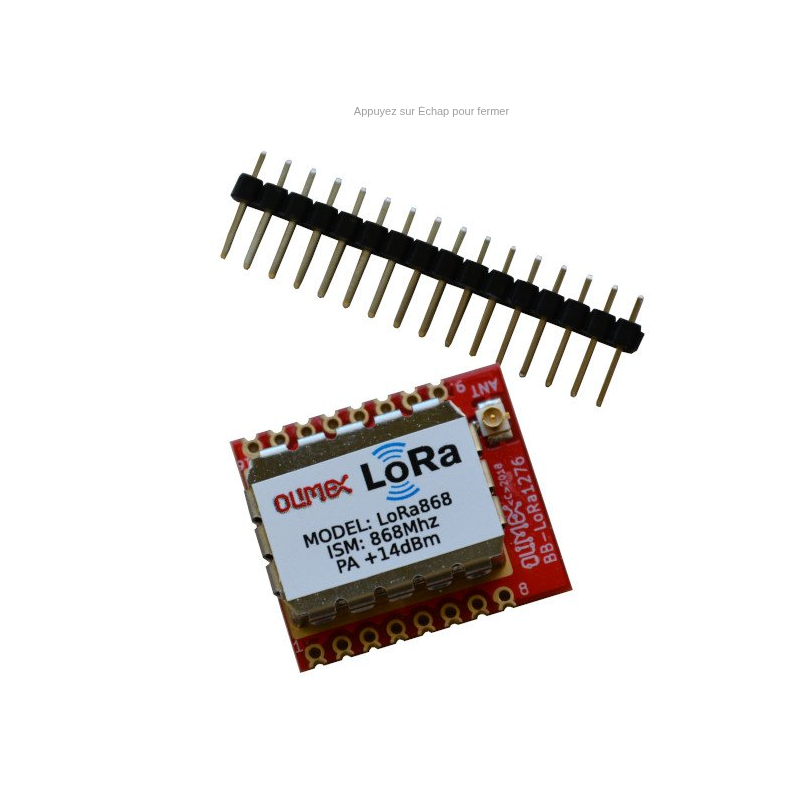 LoRa pour fréquence ISM européenne 868Mhz SX1276 Émetteur-récepteur