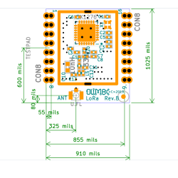 LoRa  ISM EU 868Mhz SX1276 Wireless Transceiver Module