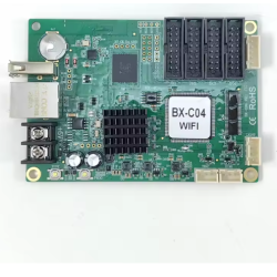 BX-04 Wi-Fi rj45 LED display control, with 4 HUB75E ports, VIDEO