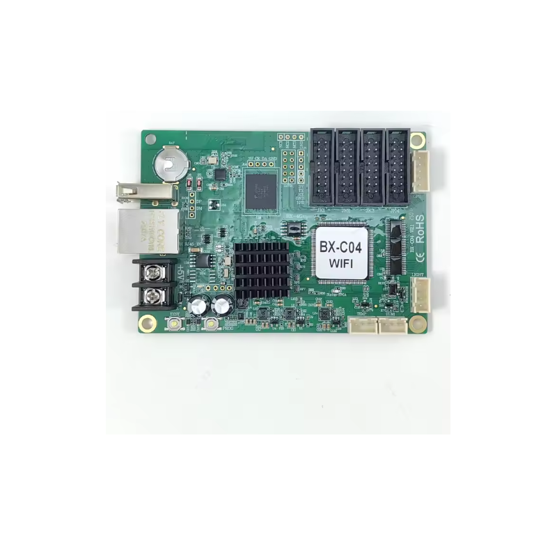 BX-04 Wi-Fi rj45 LED display control, with 4 HUB75E ports, VIDEO matrix