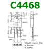 C4468 NPN Transistor de Puissance 70W to 100W