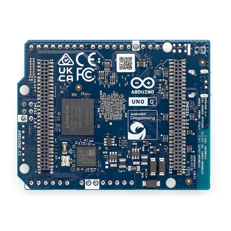 Arduino UNO Q 2 Go RAM 16 Go eMMC | HackSpark