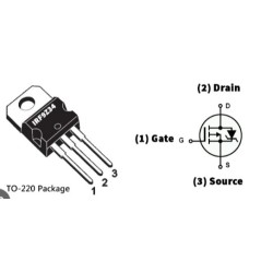 P-Channel Power MOSFET IRF9Z34NPBF 55V 17A | HackSpark