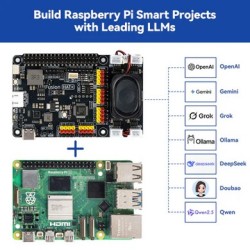 SunFounder Fusion HAT+ Expansion Board for Raspberry Pi 5/4/3B+/Zero 2W,
