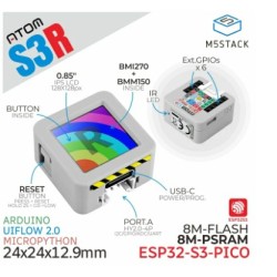 M5Stack AtomS3 Dev Kit 0.85" Screen ESP32-S3 | HackSpark
