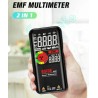 BSIDE S20 Multimètre EMF intelligent Détecteur de rayonnement électromagnétique Écran couleur 3,5 pouces