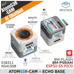 AtomS3R-CAM AI Chatbot Kit (8MB PSRAM)