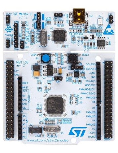 NUCLEO-F103RB (STM32 Nucleo development board for STM32 F1 series - with STM32F103RBT6 MCU, Arduino-compatible pinout)