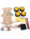 4WD Robot Double Smart Car Chassis Kit (ideal for Arduino) (Arduino Compatible) (Robotique)
