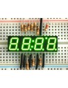 7-segment clock display - 0.39" digit height (Green, Common Anode) (screen)