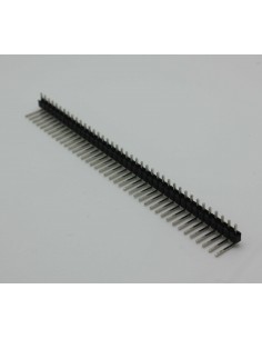 0.1" (2.54mm) 90 degree angle male header 1 row / 40 pins (Wire Wrap headers)