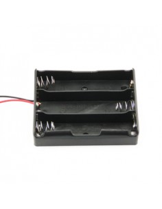 Battery Holder Case With Wire Lead For 3x 18650 Li-ion