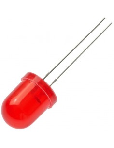 10mm Red LED 45-90mcd 60°